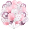 50Pcs Pink Bow Balloons for Party Decorations, 12 Inch Coquette