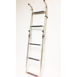 Pactrade Marine Boat Five Steps Two Plus Three Foldable Stainless Steel Luxury Ladder with Rubber Grips