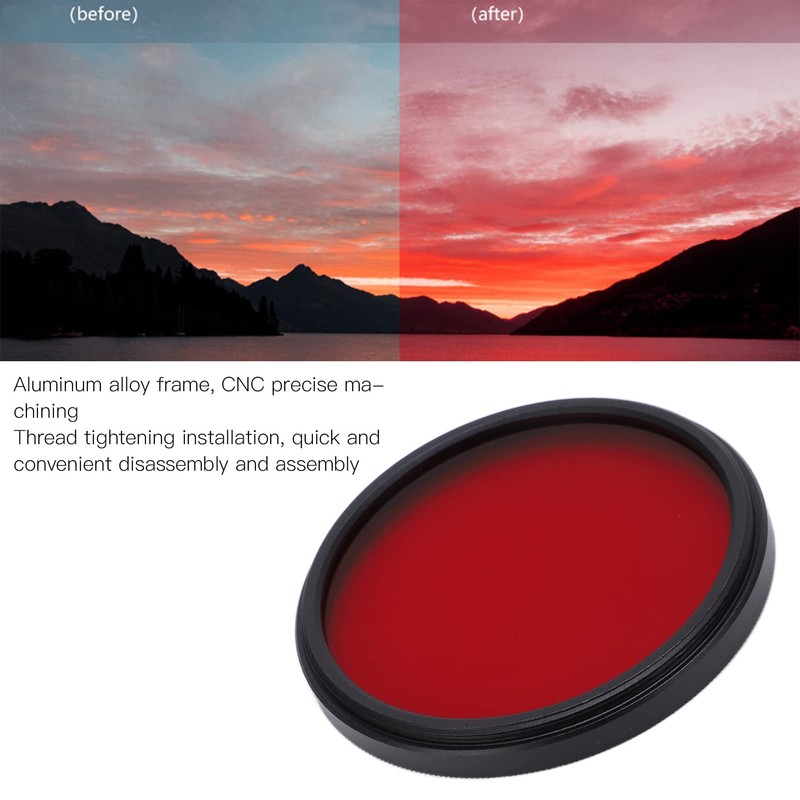 Full Red Filter, Optical Glass Red Filter Scratch Multilayer for