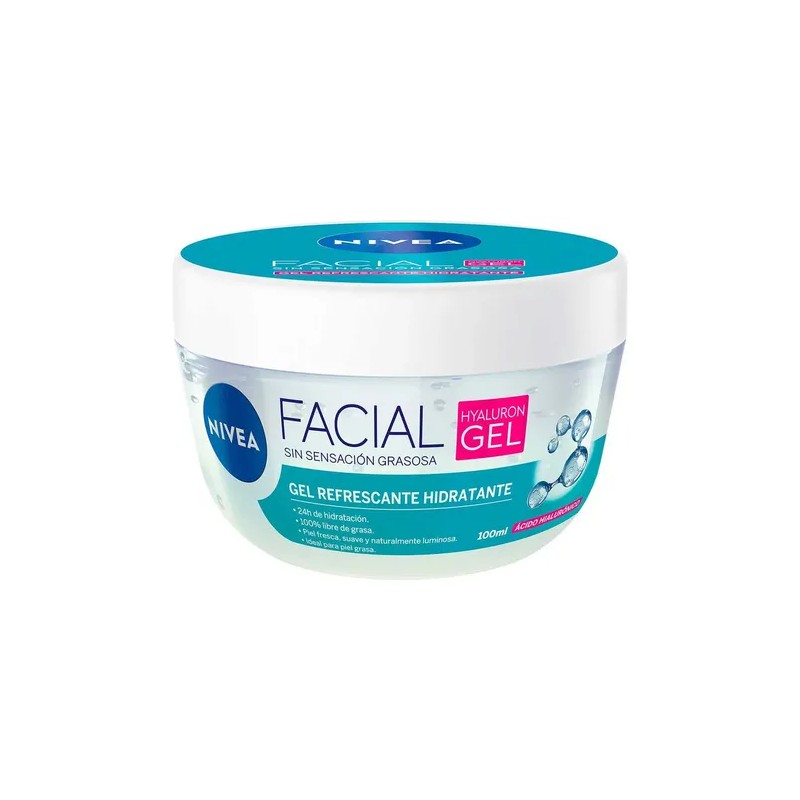 Gel Facial Nivea Cuidado Facial Con Ácido Hialurónico 100ml