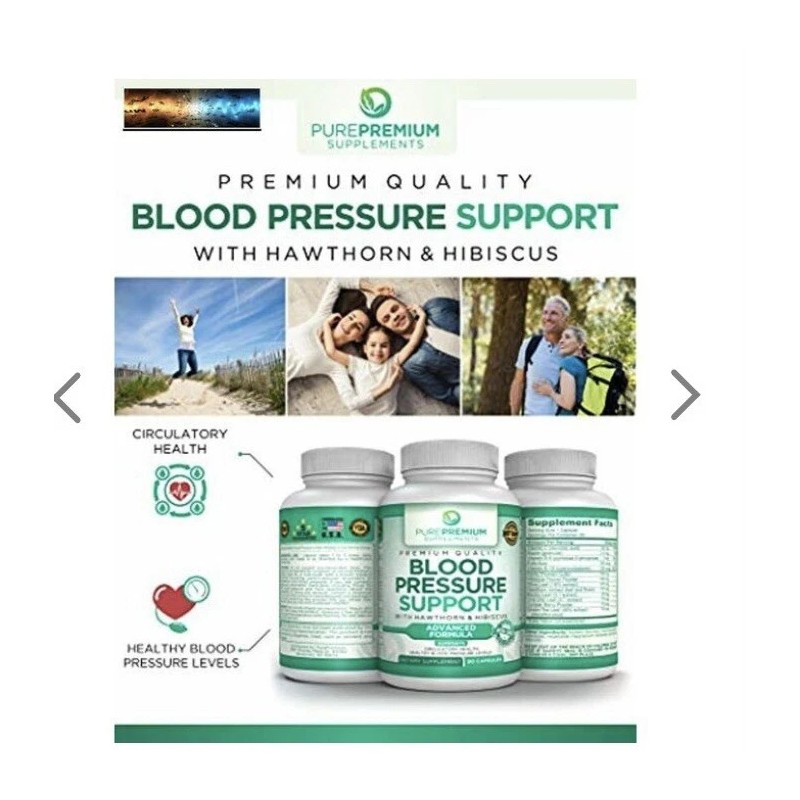 PurePremium Supplements Premium Blood Pressure Support Supplement by PurePremium, 180