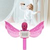 Kids Bluetooth Microphone Wireless LED Lights Wings Decoration USB Rechargeable