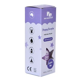 No Nasties Kids Water-Based Nail Polish - Purple, 8.5ml