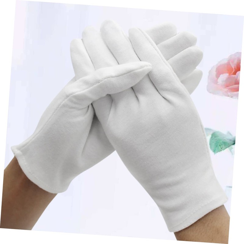 FOMIYES 12 Pair Lightweight Cotton Gloves Wear Resistant Protective Work