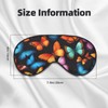 Colorful Butterflyprint Travel Office Airplane Night Sleep Shading Blindfold Adjustable
