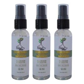 Desodorante Natural Aclarante Vegano Líquido De Alumbre 3 Pz Fragancia Tea tree