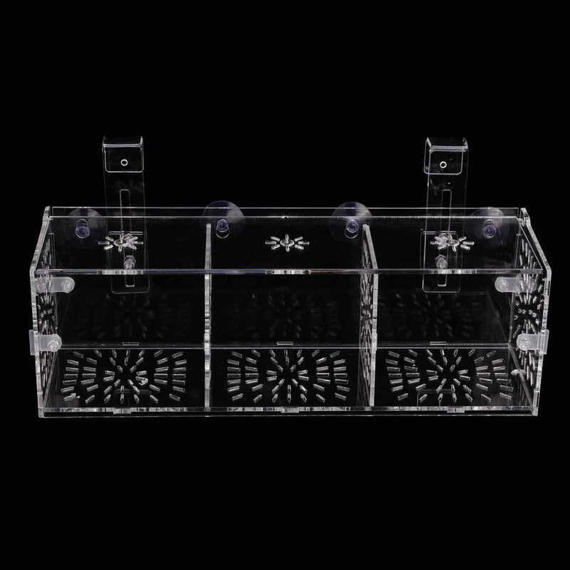 Aquarium Fish Breeder Box, Baby Fish & Shrimp Incubator (30CM*10CM*10CM)