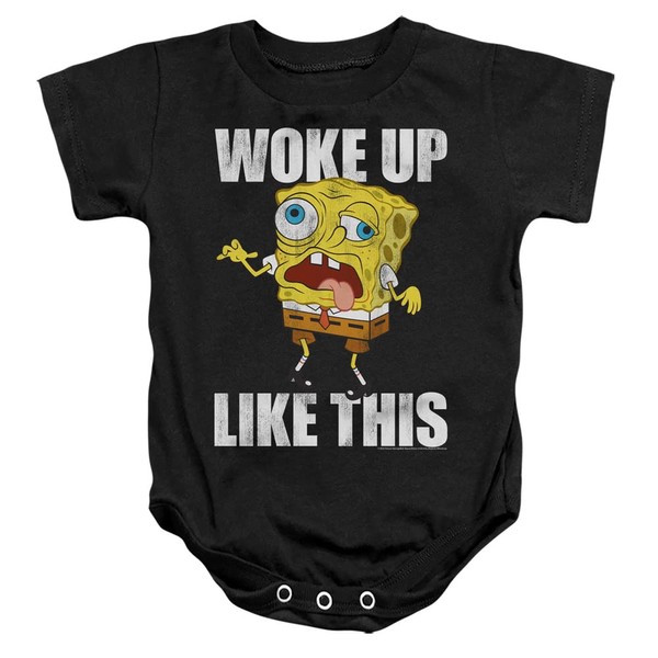 Popfunk Classic Spongebob Woke Up Like This Meme Unisex Infant