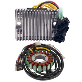 Road Passion 4012192 3089546 3089965 3089249 Voltage Regulator & Stator Coil Compatible With Polaris Ranger 400 4X4 HO 2010/ Ranger 400 HO 2011/ SCRAMBLER 500 4X4 2010-2012