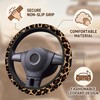 Leopard Print Car Accessories, Fashionable Steering Wheel Cover, Universal Fit