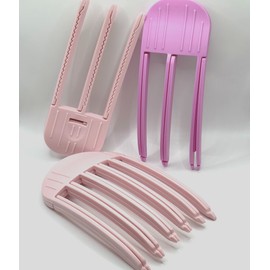 Hair Root Volume Fixing Clip for Bangs Triple Fixing Clip/Light Pink 8ea