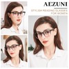 AEZUNI Oversize Square Reading Glasses for Women Oversized Trendy Large