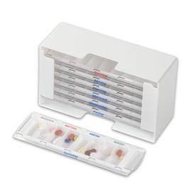 XL-8 Medication Dispenser for 1 Week with 7 MW Dispenser 8 Compartments