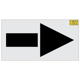 60" Lowes Straight Arrow Stencil - 1/8" (.125") PRO-Grade LDPE