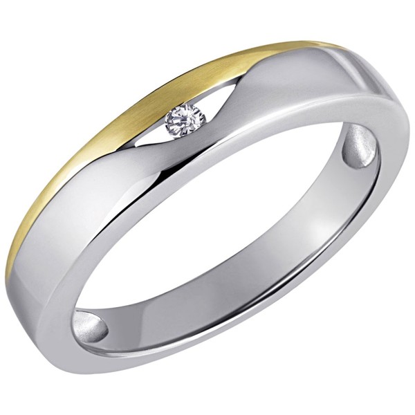 Goldmaid Sd R4260SG60-Women's Ring Sterling Silver 925/1000 2.9 g Diamond-T