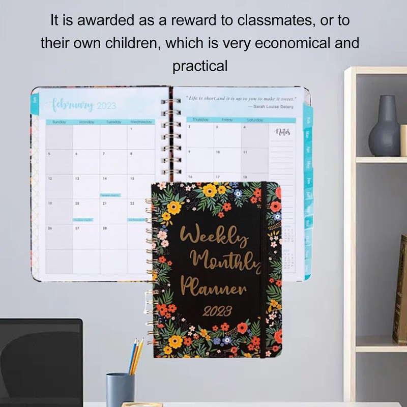 Goal Planner A5 Exquisite Design Premium Paper Spiral Notebook Schedule