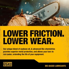 DEWALT – Biodegradable Bar & Chain Oil – Green, Eco-Friendly, Non-Toxic Professional Bar & Chainsaw Lubricant – Ultraclean All-Season Oil for Gas, Electric Saw, and Pole Saw, 32 oz