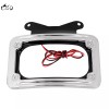 Unbranded Curved Laydown License Plate Mount Frame LED Light For