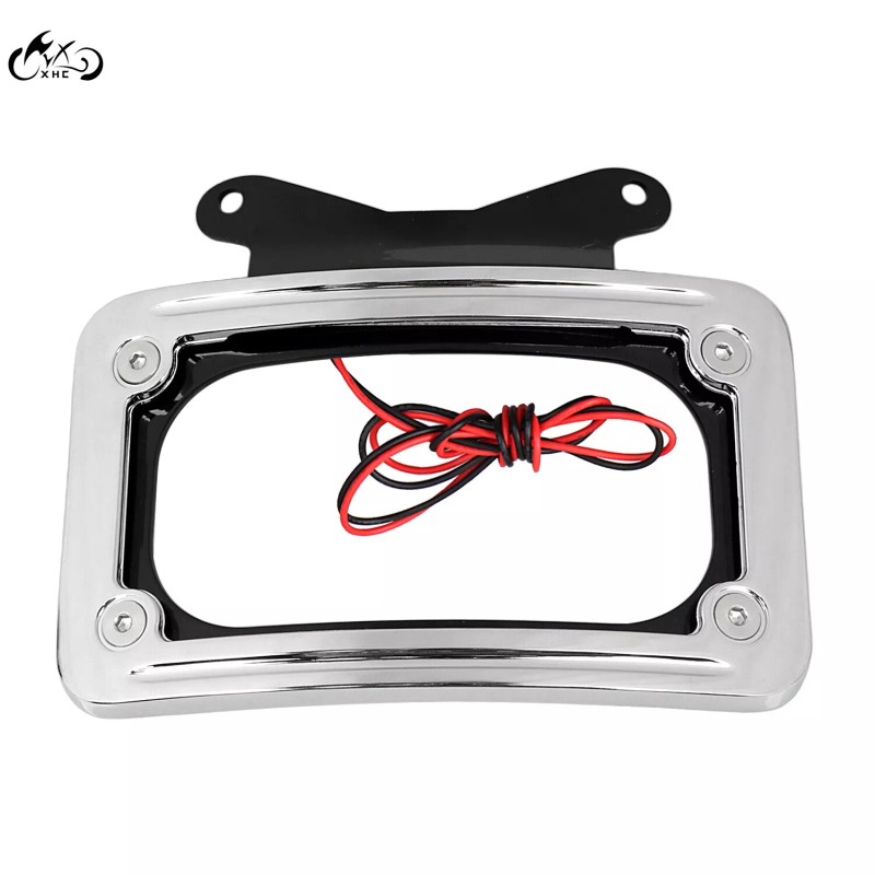 Unbranded Curved Laydown License Plate Mount Frame LED Light For