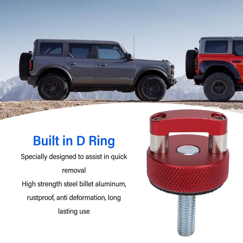 8PCS Hard Top Quick Removal Fastener Thumb Screw, Hard Top