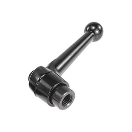 Kipp 06410-3A41 Zinc/Steel Adjustable Handle with 3/8-16" Internal Thread, Classic Ball Style, Inch, Black Satin Plastic Coated Finish, Steel Components, Size 3