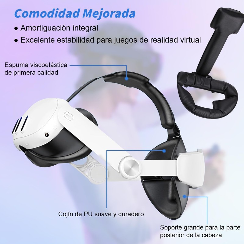 JYYBN Correa para Meta Quest 3/3S de Oculus Realidad Virtual,