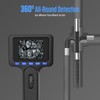 Articulating Borescope, 4 Inch HD Screen Endoscope Camera with Lighting,