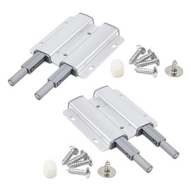 Pressure Door Opener, Magnetic Push to Open Door Opener, Pack of 2, Door Damper, Furniture Door Damper, Cabinet Door Damper, Magnetic Catch Push Catch, Tip On for Doors, Furniture, Drawers, Pressure