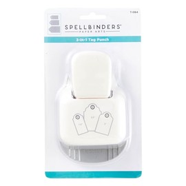 Spellbinders 3-in-1 3 in 1 Tag Punch, White