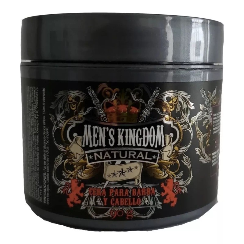 Mens Kingdom Cera Para Barba Y Cabello Con Aceite De
