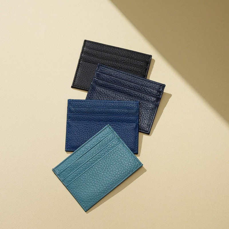YEHMAN Leather Card Holder 7 Compartments Minimalist for Women Men