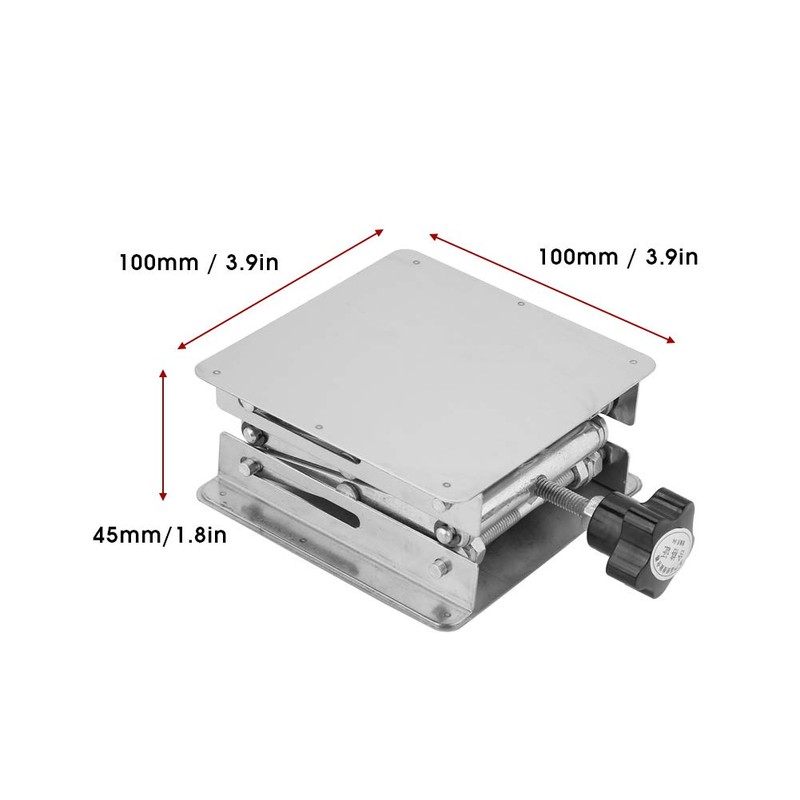Lab Stand 100x100mm Lab Platform Stainless Steel Lift, Default