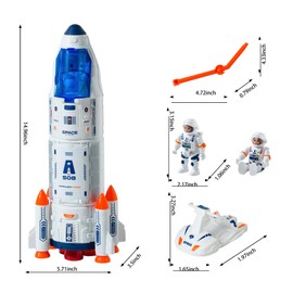 Wbzle Concentration, Focus, Rocket, Space Shuttle Rocket Toys, Rocket, Toy Rocket, Toys, Educational, Concentration, Learning, Astronaut Toy, Space AdventureToys, Kids Science Educational Toys