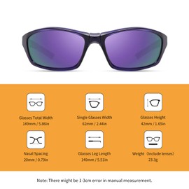 SooGree Folding Sunglasses for Women Men Sports Polarized Sunglasses UV Protection Eyewear Youth Baseball Beach Sun Shades Outdoor sport Cycling Sunglasses Easy Carry Foldable