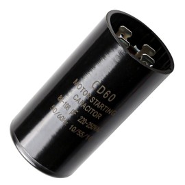 CD60 Round Motor Start Capacitor 50/60 Hz AC Electric Motor Universal Fit for AC Motor Run or Fan Start and Cool or Heat Pump Air (220-250 VAC, 88-108 uf/MFD)