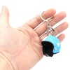 VmG-Store Motorcycle Helmet Retro Keyring with Functional Clasp XL, lightblue