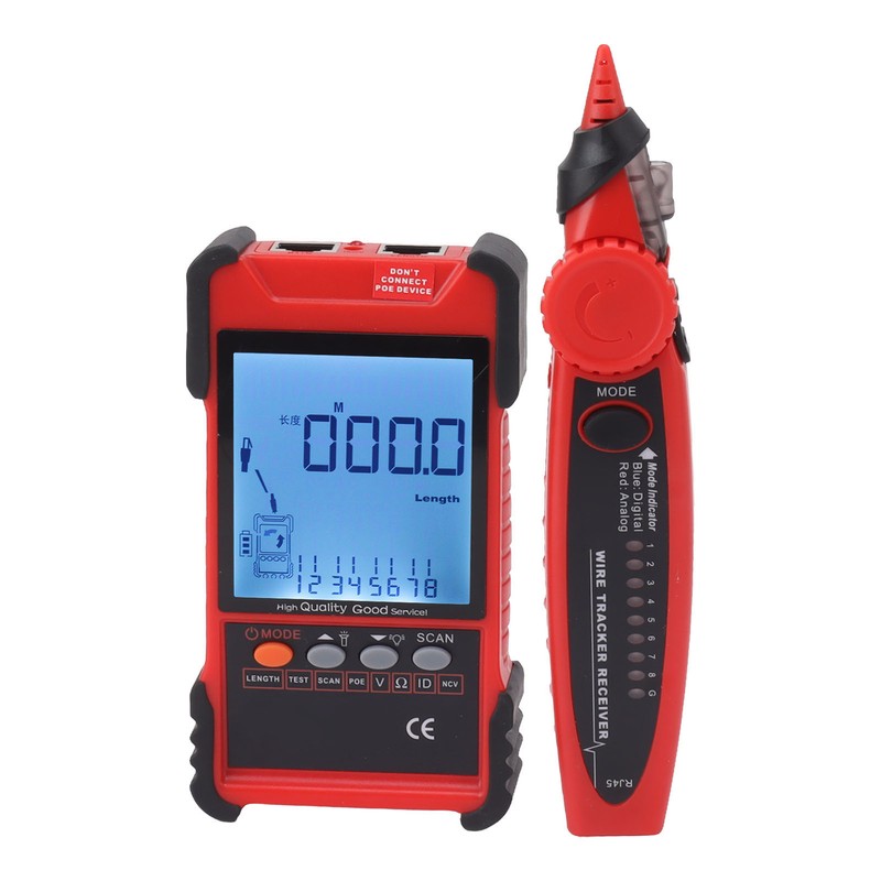 ET616 Network Cable Tester Multimeter Multifunctional Line Finder with LCD