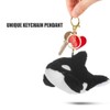 Alasum Killer Whale Plush Keychain Set of 2 Sea Animal