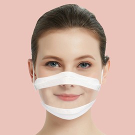 Ifida transparent mask Mouth transparent mask 10 pieces, mouth visible mask, frostbite, dream, wedding hygiene, kitchen restaurant face covering, mouth transparent mask 10 pieces / 입 투명 마스크 10매 입보이는 마스크 동상이몽 결혼식 위생 주방 식당용 얼굴가리개 입 투명 마스크 10매