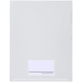 Sekisei CLK-2404-90 Stick-Look Wide Folder, A4 Wide, Clear, 10 x 10