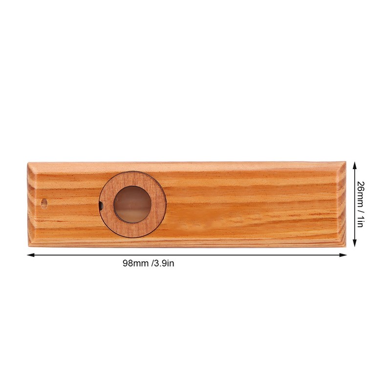 Wood Kazoo Flute Wooden Harmonica Accompaniment Flute Music Wind Instrument