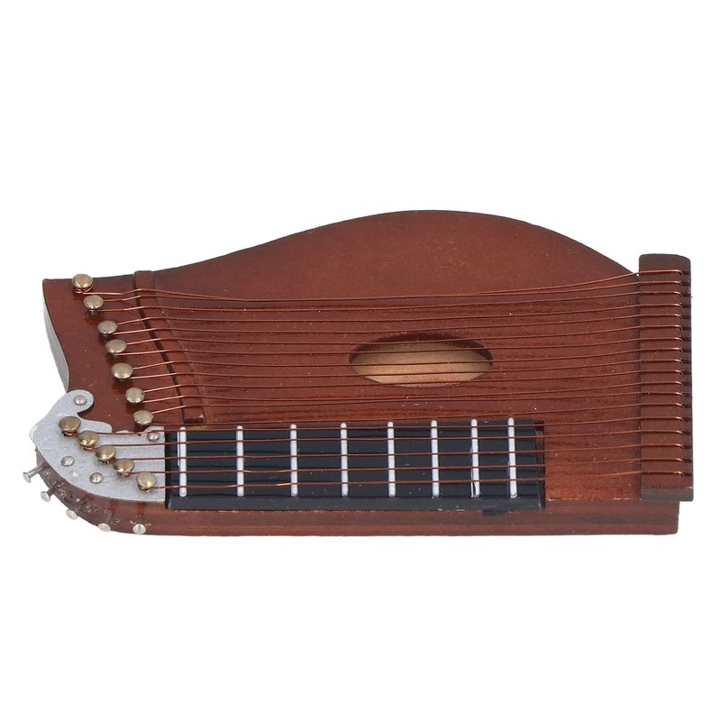 Guzheng Model Wooden Miniature Guzheng Musical Instrument Model Display for