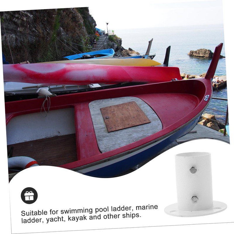 GRIRIW Stainless Steel Pool Ladder Flange Attachment Durable Deck Anchor