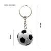 AUTOZOCO Football Shaped Plastic Keyring Black L, black