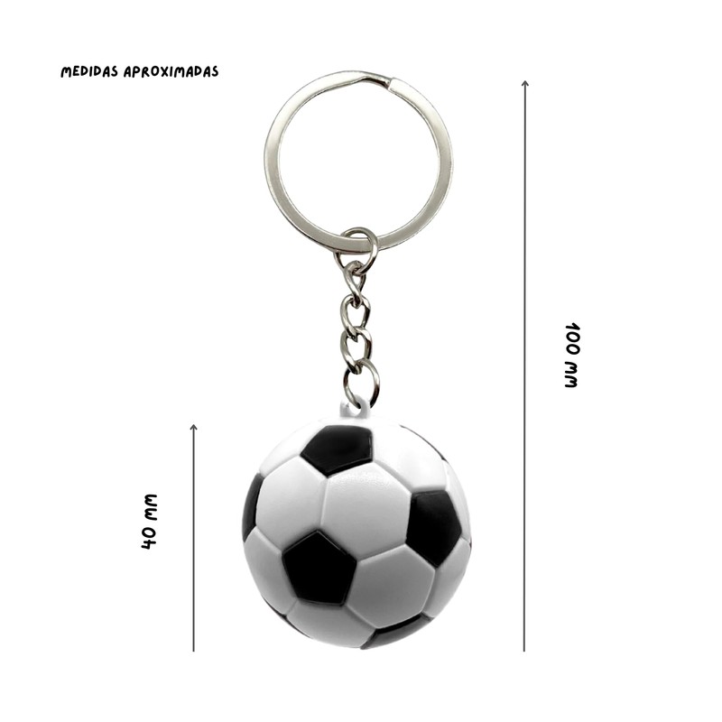 AUTOZOCO Football Shaped Plastic Keyring Black L, black