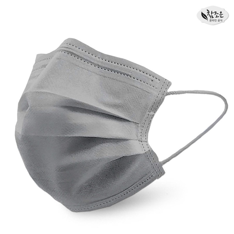 Domestic reference silver disposable mask 200 sheets large gray -