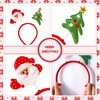 MGparty 16 pcs Christmas Headbands Christmas Parties Favors Decoration Supplies