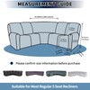 PureFit 7-Pieces Sectional Sofa Covers, Extra Large Sectional Recliner Couch