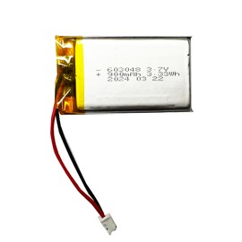 603048 Battery 3.7v 900mAh Lithium Polymer Rechargeable Battery with with JST Connector for Household Appliances