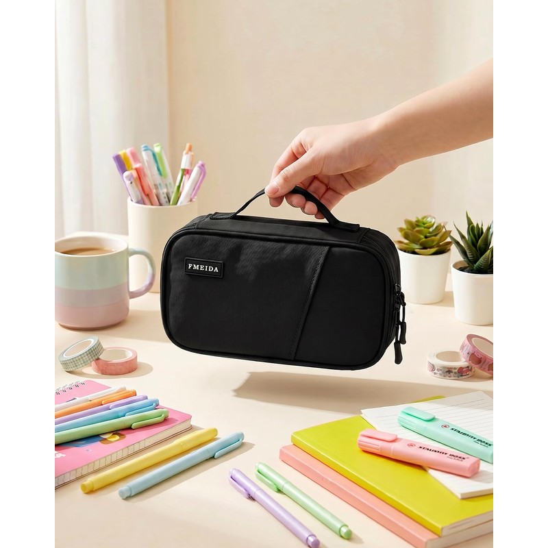 Fmeida Structured Pencil Case Pouch for Boys Back to School